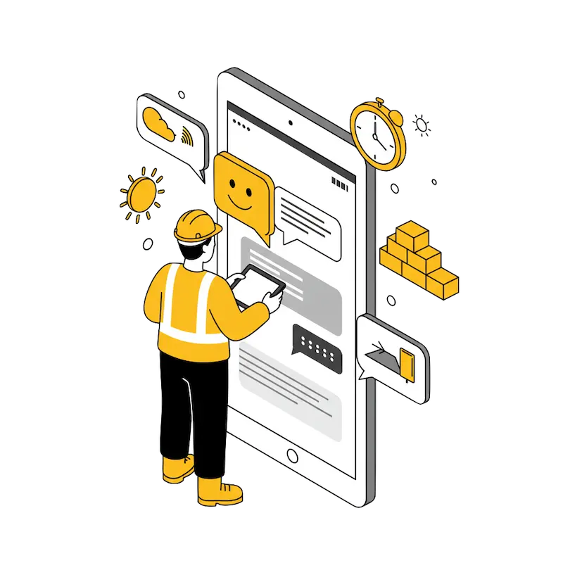 LogStead: Work Record Assistant visual representation