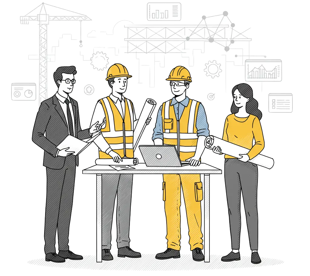 WeBuildSmart team working collaboratively